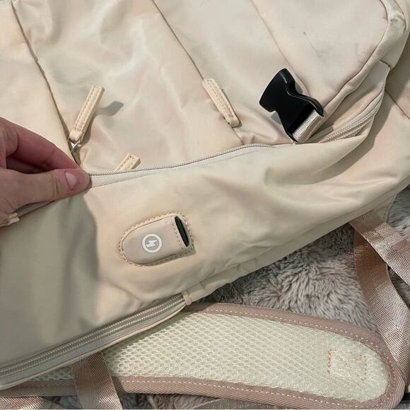 Boutique Beige Cream Travel Multi Compartment Carry‎ On Backpack main image 10